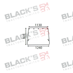 Cab Glass- Rear Window - Green Tint suitable for John Deere -  R50758