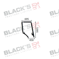 Cab Glass-RH Top Door - Clear suitable for John Deere -  L63915