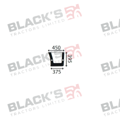 Cab Glass- RH Lower Door - Clear suitable for John Deere -  L63917