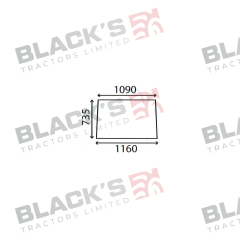 Cab Glass- Front Window - Clear suitable for Zetor -  10368107