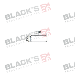 Cab Glass- Lower Rear - Clear suitable for Zetor -  10368121