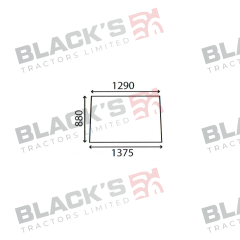 Cab Glass- Front Window - Clear suitable for Zetor -  69117950
