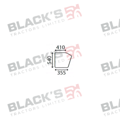 Cab Glass- Lower Door - Clear suitable for Zetor -  59117962