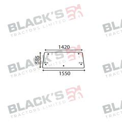 Cab Glass - Rear Window - 947911 suitable for Zetor -  947911
