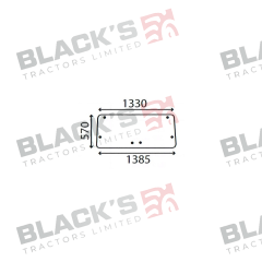 Cab Glass - Rear Window - 70117969 suitable for Zetor -  70117969