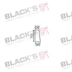 Cab Glass - Side Rear Window - 59117910 suitable for Zetor -  59117910
