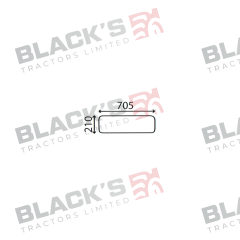 Cab Glass - Lower Rear - 56117978 suitable for Zetor -  56117978