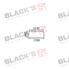 Cab Glass - Rear Window - 67827958 suitable for Zetor -  67827958