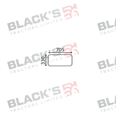 Cab Glass- Lower Rear - 67827934 suitable for Zetor -  67827934
