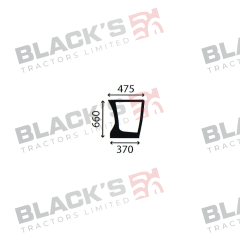 Cab Glass- LH Lower Front suitable for Deutz -  4429882