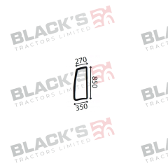 Cab Glass- RH Side Window-Green Tint suitable for Deutz -  4424511