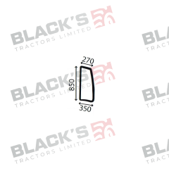 Cab Glass- LH Side Window-Green Tint suitable for Deutz -  4424512