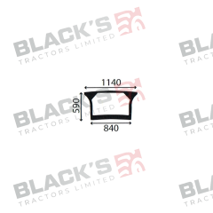 Cab Glass- Lower Rear-Green Tint suitable for Deutz -  4418956