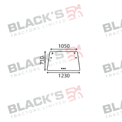 Cab Glass- Front Window- Clear suitable for Deutz -  4363114