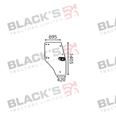 Cab Glass- RH Door- Green Tint suitable for Deutz -  4352851