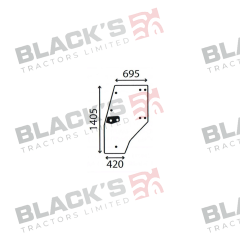 Cab Glass- LH Door- Clear suitable for Deutz -  4352848