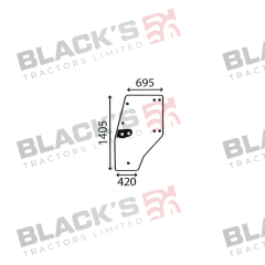 Cab Glass- LH Door- Green Tint suitable for Deutz -  4352850