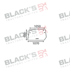 Cab Glass - Rear Window - 4352383 suitable for Deutz -  4352383