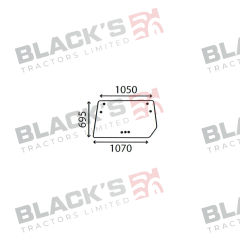 Cab Glass - Rear Window - 4352384 suitable for Deutz -  4352384