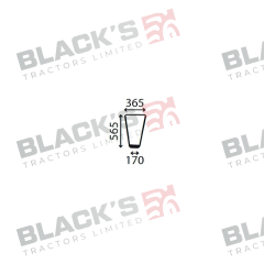 Cab Glass- RH Lower Front- Clear suitable for Deutz -  4386427
