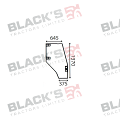 Cab Glass- Curved RH Door- Green Tint suitable for Deutz -  