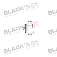 Cab Glass- Side Window- Green Tint suitable for Deutz -  4383618