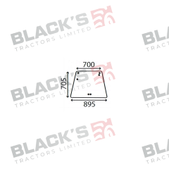 Cab Glass-Rear Window- Clear suitable for Deutz -  4383608