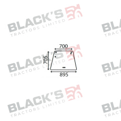 Cab Glass - Rear Window - 4383609 suitable for Deutz -  4383609