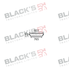Cab Glass-Lower Rear- Green Tint suitable for Deutz -  001108020/10