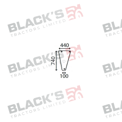 Cab Glass- Lower Front- Clear suitable for Deutz -  4376136