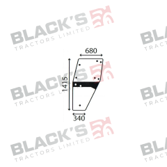 Cab Glass- LH Door- Clear suitable for Deutz -  4358527