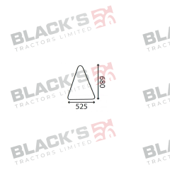 Cab Glass- Curved LH Side Window- Clear suitable for Fiat -  5108674