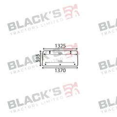 Cab Glass- Rear Window- Green Tint suitable for Fiat -  5121381