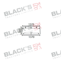 Cab Glass - Rear Window - 5113403 suitable for Fiat -  5113403
