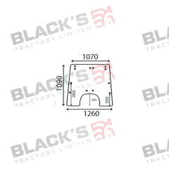 Cab Glass-Opening Front Window- Clear suitable for John Deere -  AL71287