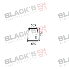 Cab Glass-RH Side Window- Clear suitable for John Deere -  L63919