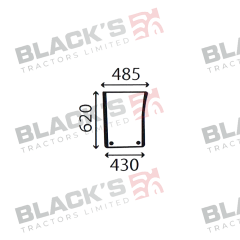 Cab Glass- RH Lower Front- Green Tint suitable for John Deere -  R96195