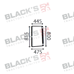 Cab Glass- LH Side Window- Green Tint suitable for John Deere -  R96194