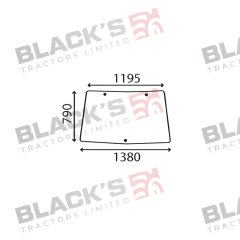 Cab Glass- Front Window- Green Tint suitable for John Deere -  L78733