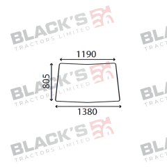 Cab Glass- Front Window suitable for John Deere -  L171336