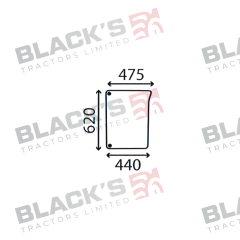 Cab Glass- RH Lower Front- Green Tint suitable for John Deere -  L78534