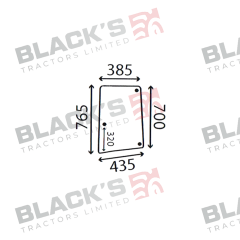 Cab Glass - LH Side Window- Green Tint suitable for John Deere -  L171976