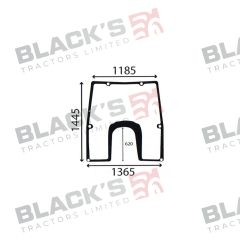 Cab Glass - Front Window- Green Tint suitable for John Deere -  L166875