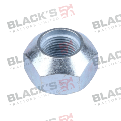 Cone Rear Wheel Nut - Silver  suitable for Ford &amp; Fordson -  