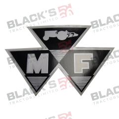 Decal - MF Badge 90mm x 56mm suitable for Massey Ferguson -  