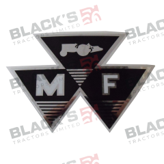 Decal - MF Badge 103mm x 68mm suitable for Massey Ferguson -  