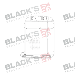Radiator suitable for Ford & Fordson - 959E8005