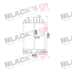 Radiator suitable for Ford &amp; Fordson -  83972007  81817282  C7NN8005N