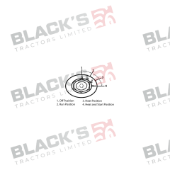 Switch - Ignition Heat &amp; Start suitable for Ford &amp; Fordson -  E7NN11N501AC  81871583  82849085