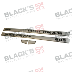 Decal Set - Massey Ferguson 698 suitable for Massey Ferguson -  1680930M2  1680920M2